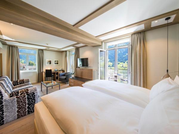 Belvedere Swiss Quality Hotel : photo 5 de la chambre chambre double ou lits jumeaux deluxe avec climatisation - vue sur eiger