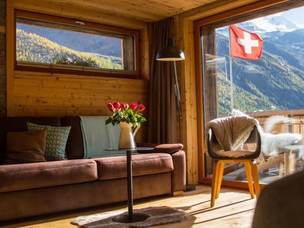 Boutique Lodge Spycher : photo 5 de la chambre suite deluxe avec balcon - vue sur montagne