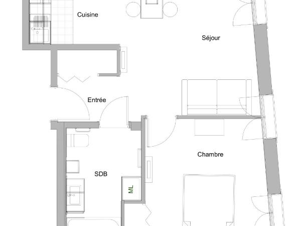 Résidence Palais Étoile : photo 2 de la chambre appartement