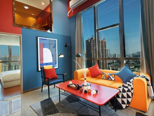 Royal Star Apartment(Guangzhou Central City Branch) : photo 7 de la chambre three-bedroom suite duplex(seaside style)