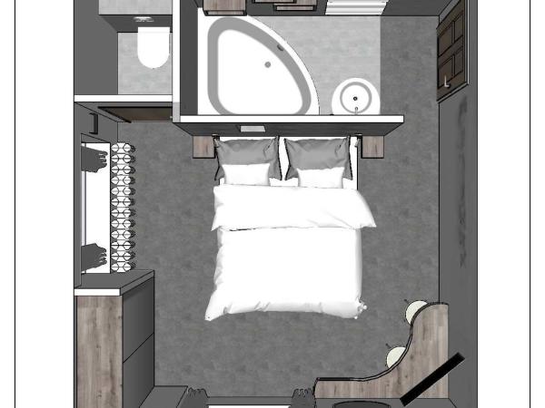 Les Loges Du Parc : photo 10 de la chambre chambre double deluxe avec baignoire spa - loup