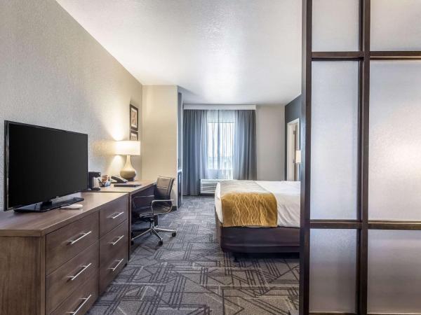 Comfort Inn & Suites Salt Lake City Airport : photo 3 de la chambre suite lit king-size - non-fumeurs/couloir intérieur