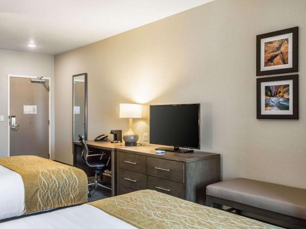 Comfort Inn & Suites Salt Lake City Airport : photo 9 de la chambre suite supérieure avec 2 lits queen-size - non-fumeurs
