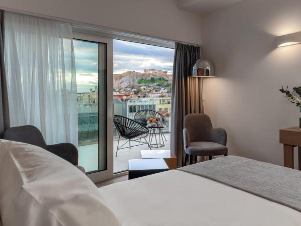 Elia Ermou Athens Hotel : photo 2 de la chambre chambre deluxe avec hammam - vue sur acropole 