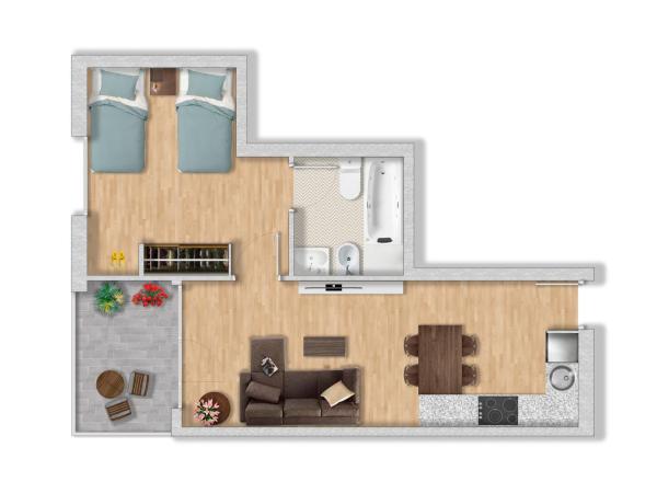 Apartaments Els Llorers : photo 10 de la chambre appartement 1 chambre (3 adultes + 1 enfant) - vue sur mer