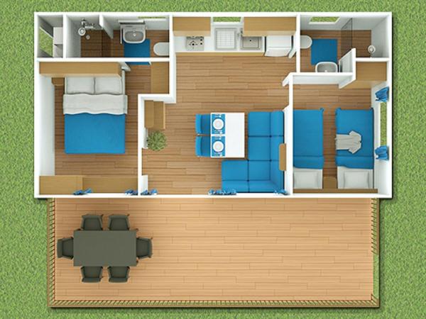 Valamar Camping Lanterna : photo 2 de la chambre mobile home supérieur 2 chambres