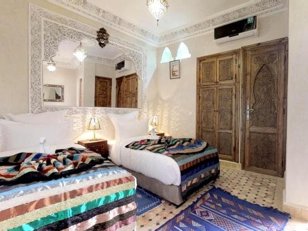 Riad abaka by ghali 2 : photo 2 de la chambre chambre lits jumeaux safran 2