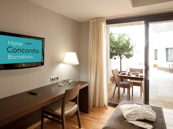 Hotel Concordia Barcelona : photo 6 de la chambre chambre lits jumeaux deluxe