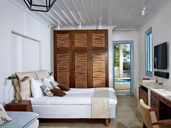 Belvedere Mykonos - Waterfront Villa & Suites - The Leading Hotels of the World : photo 6 de la chambre waterfront suite with private whirlpool (350 meters from the main hotel)