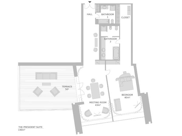 The President : photo 9 de la chambre suite présidentielle