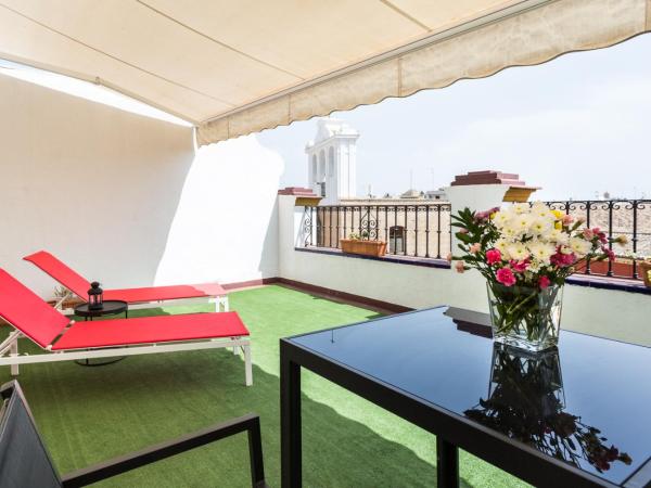 Hotel Sevilla : photo 2 de la chambre chambre lits jumeaux avec terrasse