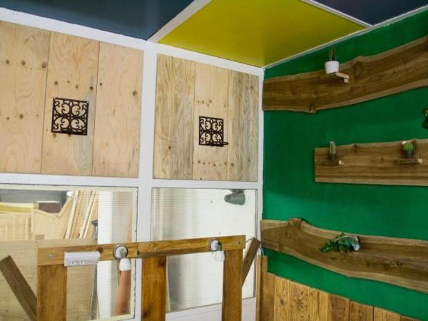 HafenTraum IndoorCampingHostel : photo 7 de la chambre chambre double avec salle de bains commune