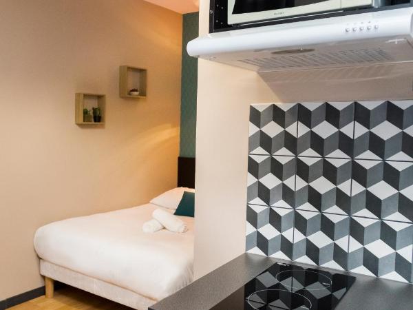 Résidence AURMAT - Appart - Hôtel - Boulogne - Paris : photo 8 de la chambre studio double supérieur (2 adultes) - 106 rue de paris