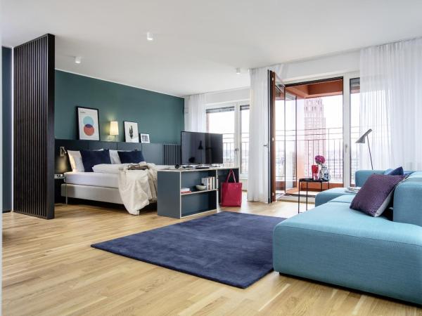 THE FLAG Oskar M. : photo 2 de la chambre studio double confort exécutif - vue sur rivière (lit de 180 cm)