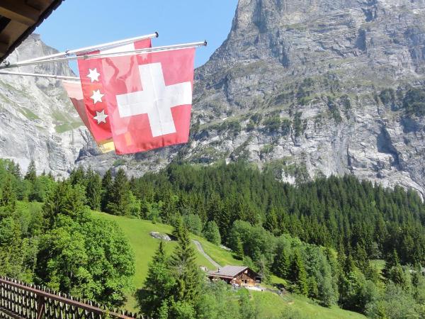 Hotel Blümlisalp : photo 4 de la chambre chambre double avec balcon - vue sur eiger