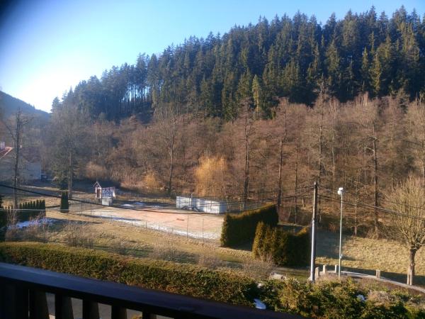 Penzion Havaj : photo 4 de la chambre chambre lits jumeaux avec lit d'appoint et balcon