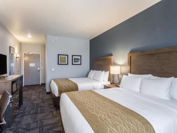 Comfort Inn & Suites Salt Lake City Airport : photo 8 de la chambre chambre 2 lits queen-size - non-fumeurs/couloir intérieur