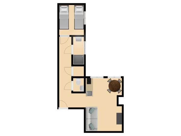 Plantage Hortus Apartments : photo 3 de la chambre appartement 1 chambre - lits simples