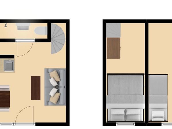 Plantage Garden Apartments : photo 3 de la chambre appartement duplex 2 chambres