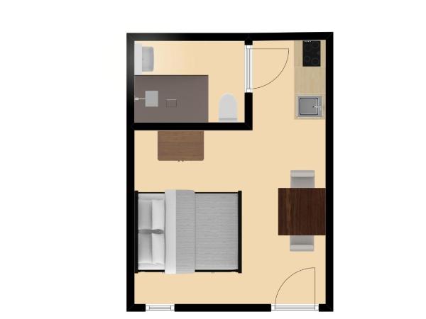 Plantage Garden Apartments : photo 3 de la chambre studio double deluxe