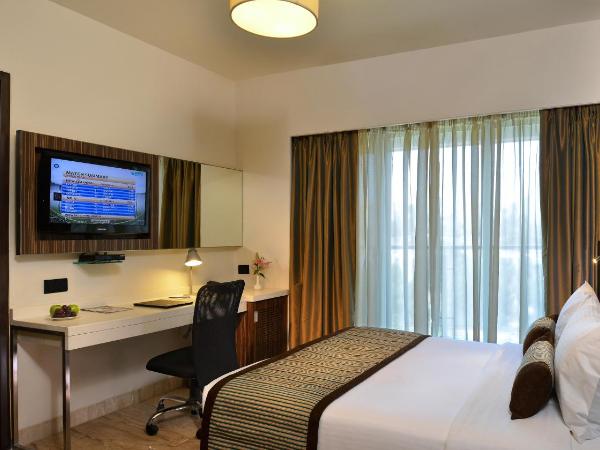 Residency Sarovar Portico : photo 1 de la chambre deluxe room 1 double bed 
