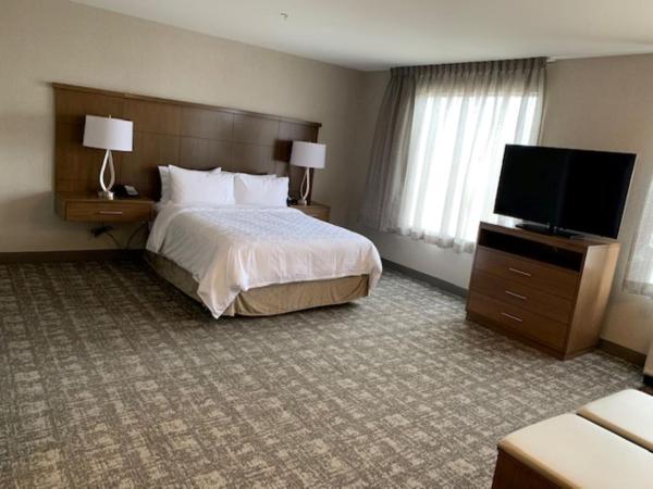 Staybridge Suites - Red Deer North, an IHG Hotel : photo 3 de la chambre chambre lit queen-size pour personnes à mobilité réduite avec douche accessible en fauteuil roulant - non-fumeurs