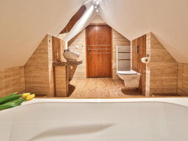 Grand Podhale Resort&Spa- Jacuzzi - Sauna fińska i Łaźnia parowa - Widok na Tatry : photo 2 de la chambre chambre double deluxe avec baignoire