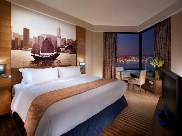 Harbour Grand Hong Kong : photo 1 de la chambre chambre lit king-size ou lits jumeaux deluxe - vue sur port 