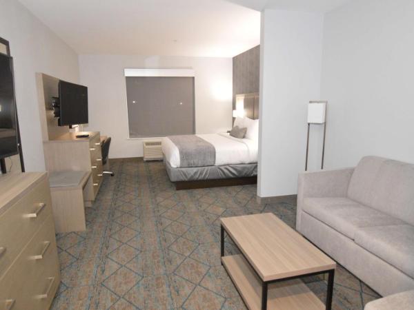 Best Western Plus Executive Residency Oklahoma City I-35 : photo 2 de la chambre suite lit king-size avec canapé-lit