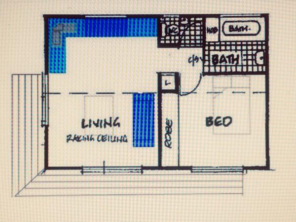 Byron Beach Cabin : photo 4 de la chambre cottage - vue sur jardin