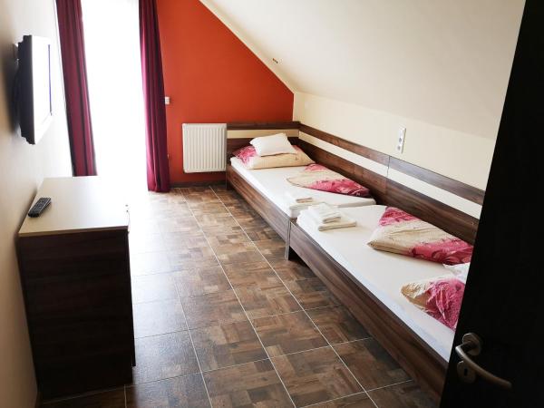 Borostyán Panzió Balatonfüred : photo 2 de la chambre appartement - vue sur piscine 