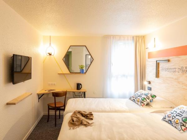 greet Hotel Beaune : photo 5 de la chambre chambre lits jumeaux