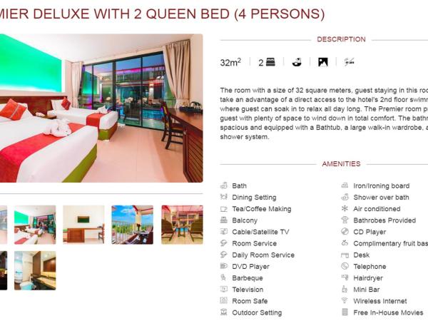 Kiang Haad Beach Hua Hin : photo 4 de la chambre chambre avec 2 grands lits queen-size