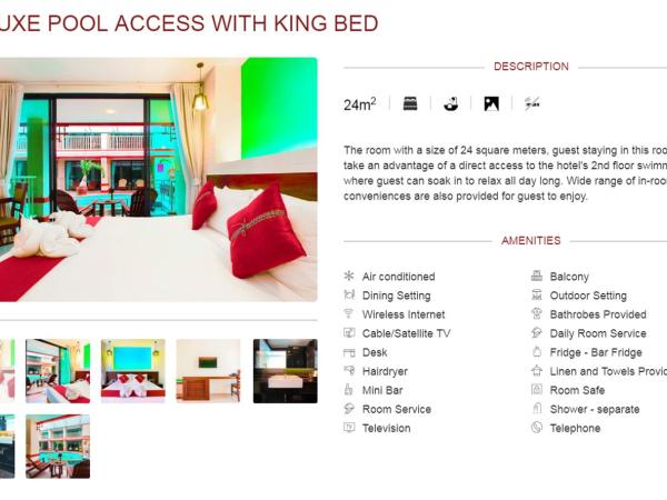 Kiang Haad Beach Hua Hin : photo 4 de la chambre deluxe pool access room king bed