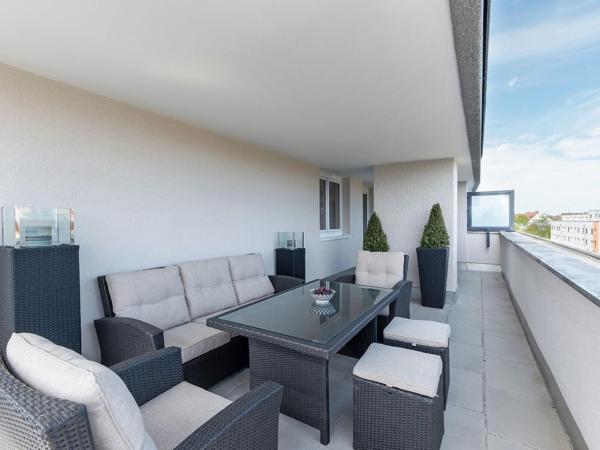 centerroom München City : photo 9 de la chambre chambre double supérieure avec toit-terrasse et cuisine