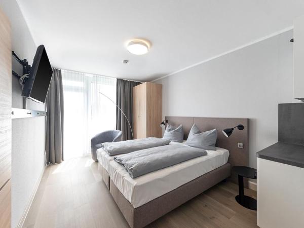 centerroom München City : photo 3 de la chambre chambre double supérieure avec toit-terrasse et cuisine