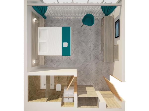 The Lion & Key Hotel : photo 9 de la chambre grande chambre double