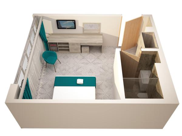 The Lion & Key Hotel : photo 10 de la chambre grande chambre double