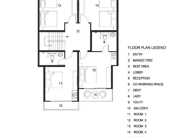 The Eight Ratvithi House : photo 9 de la chambre chambre lits jumeaux standard