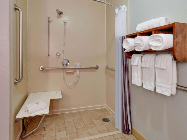 La Quinta by Wyndham Dallas Love Field : photo 4 de la chambre chambre lit king-size avec douche accessible en fauteuil roulant - adaptée aux personnes malentendantes/à mobilité réduite - non-fumeurs