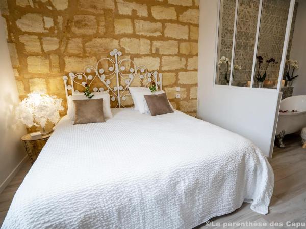 La Parenthèse des Capucins - Maison d'hôtes Bordeaux : photo 3 de la chambre chambre lit king-size - vue sur jardin
