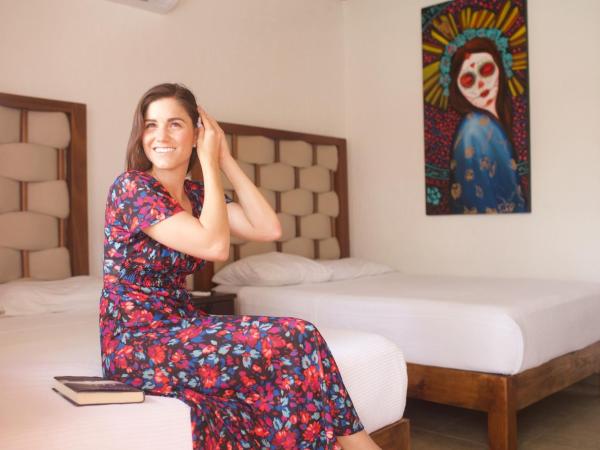 Kinta Kan Hotel Boutique Cozumel : photo 1 de la chambre chambre double avec 2 lits doubles