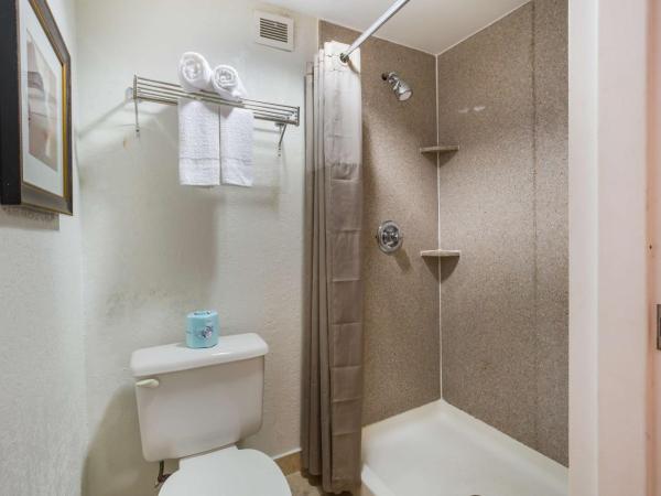 Budgetel Inns & Suites - Atlanta Galleria Stadium : photo 2 de la chambre chambre lit king-size avec douche à l'italienne - accessible aux personnes à mobilité réduite - non-fumeurs