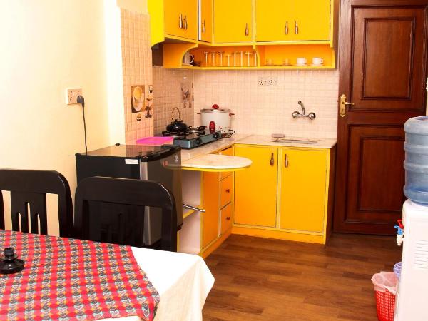 Dream Nepal Hotel and Apartment : photo 8 de la chambre studio avec cuisine et terrasse