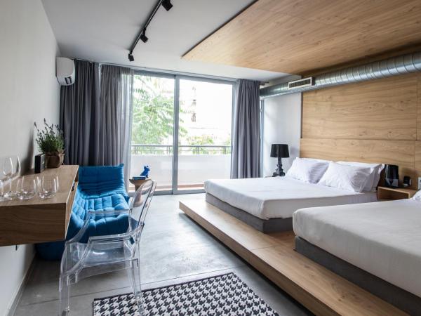 Bespoke House Athens : photo 5 de la chambre chambre lit queen-size exécutive avec 2 lits queen-size et sans piscine