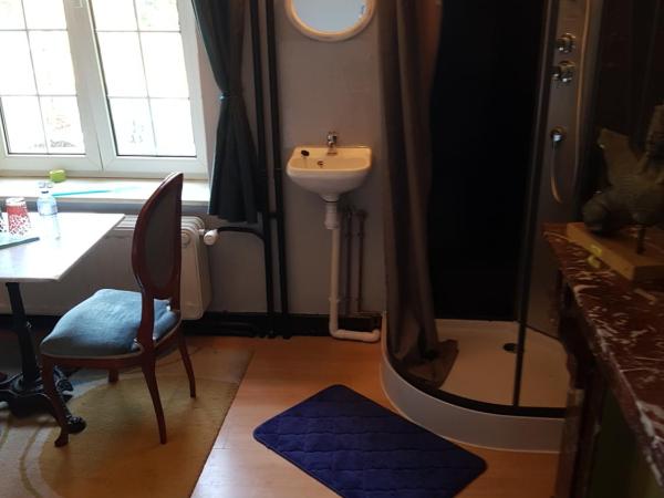 Château Moulinsart Hotel-Resto-Long Term Parking, shuttle airport, snooker, large terrasse : photo 3 de la chambre chambre lit king-size supérieure
