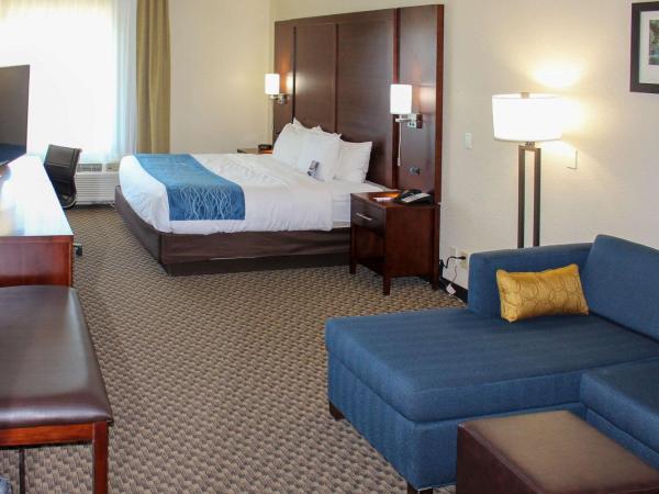 Comfort Inn & Suites Near Six Flags & Medical Center : photo 9 de la chambre suite lit king-size – non-fumeurs