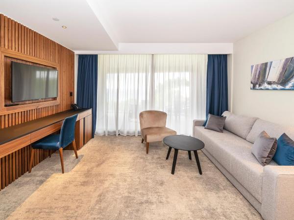 Luxury Hotel Riva : photo 4 de la chambre chambre double ou lits jumeaux deluxe avec balcon - vue latérale sur mer
