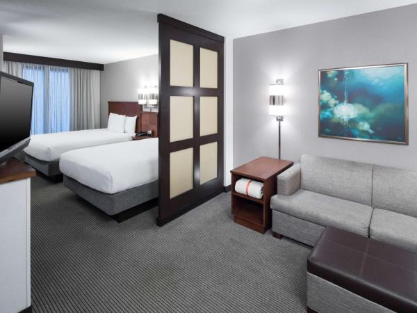 Hyatt Place Jacksonville Airport : photo 1 de la chambre chambre avec 2 lits queen-size et canapé-lit - Étage supérieur