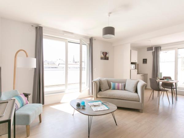 Zenao Appart'hôtels Mulhouse : photo 5 de la chambre appartement 1 chambre avec 1 lit double